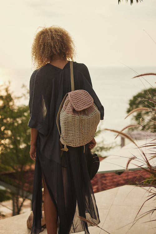 Back Pack  Camel- Black - Image 4